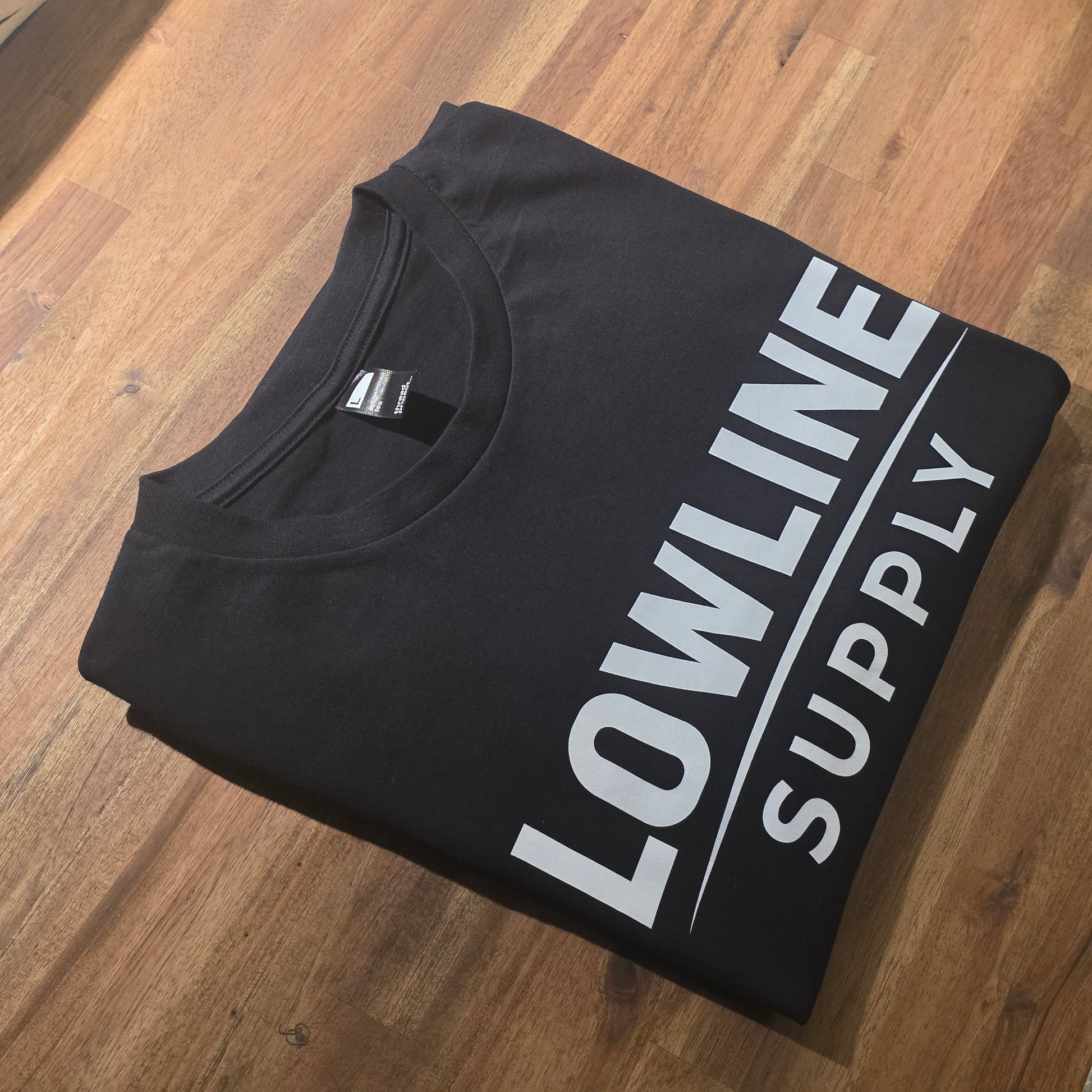 Lowline Supply tee signature logo front view